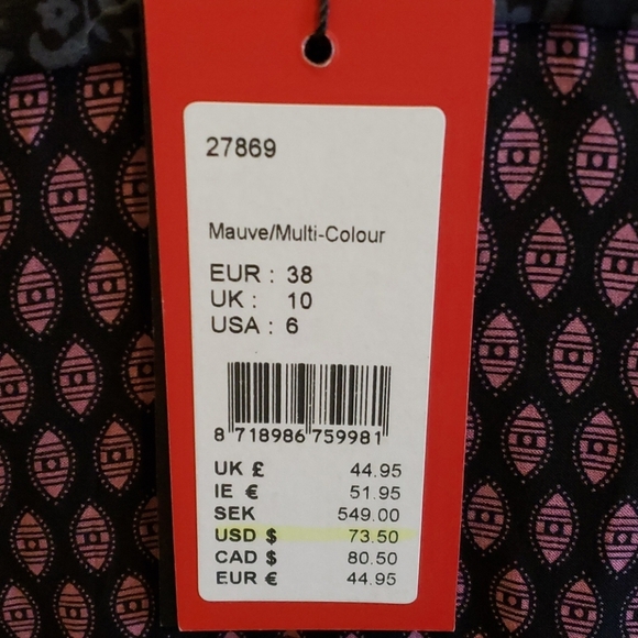 Yest tunic top lightweight purple floral NEW!! - Picture 5 of 7